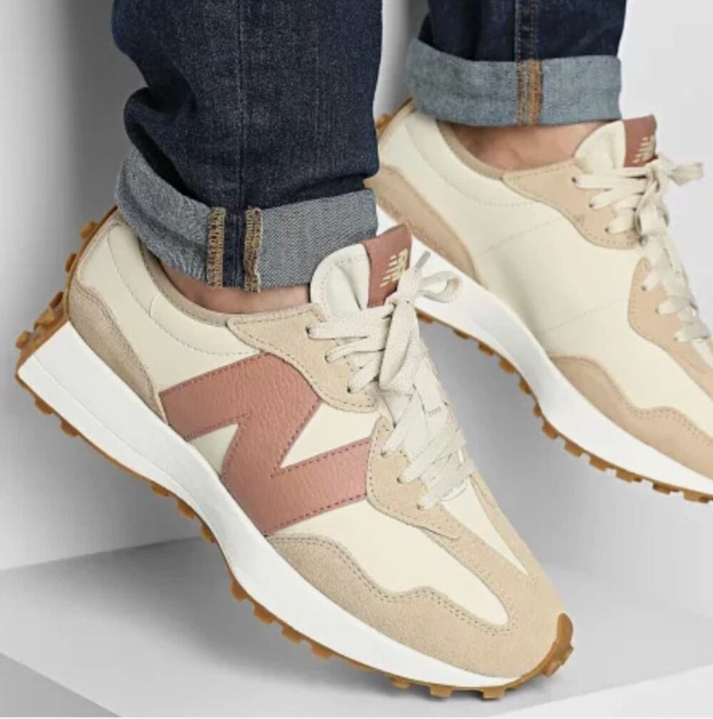 New Balance 327 Incense Bone Landslide Suede Sneakers Women's Size 8 NWOB